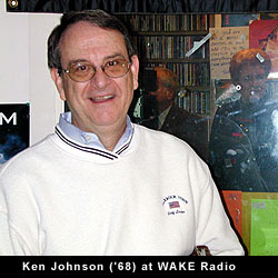 Ken Johnson at WAKE Radio Studios